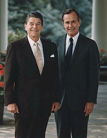Ronald Reagan et George Bush